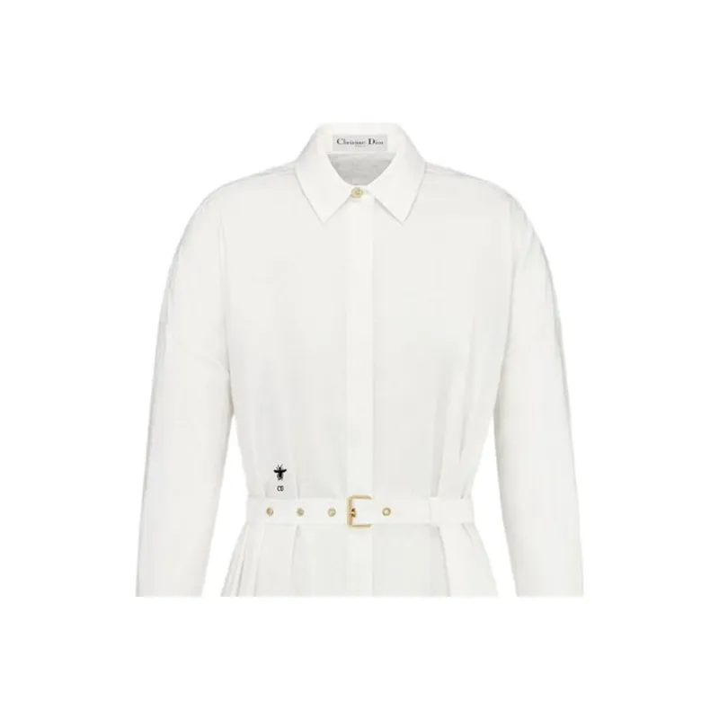 DIOR Belted Macrocannage Shirtdress-2