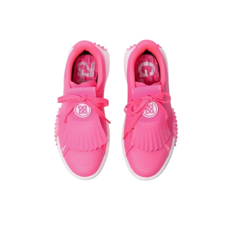 GFORE Slip Resistant, Abrasion Resistant, Waterproof Low Top Golf Shoes Women's Rose Red-3