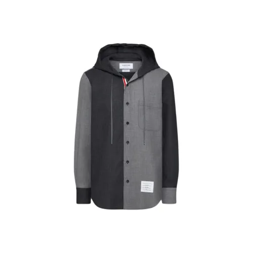 THOM BROWNE RWB stripe Hooded Shirt