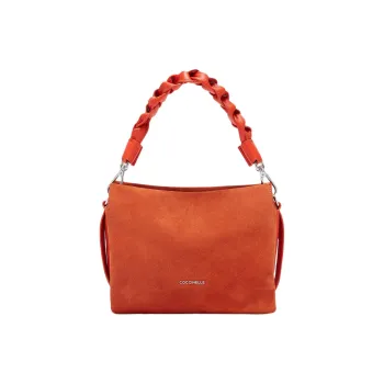 COCCINELLE Suede Studded Leather Shoulder Bag Crossbody Bag Handbag Small Size Women's Danjil