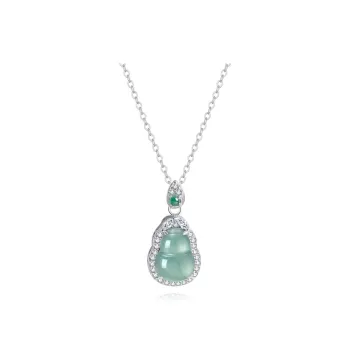 Master Kim Ice Glutinous Jadeite Necklaces Women's