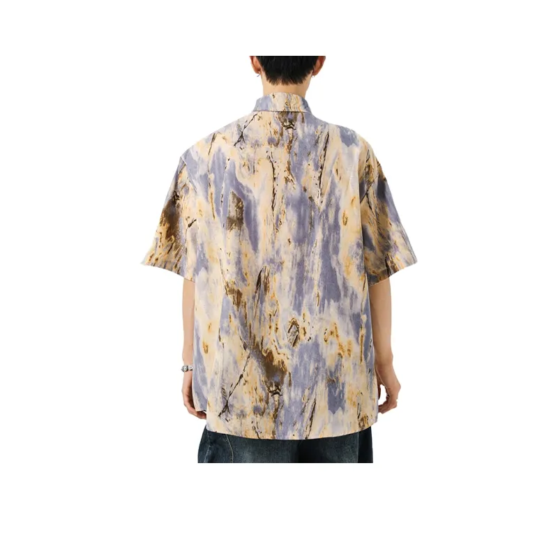 FORCEPULR Shirts Unisex Yellow Purple-1