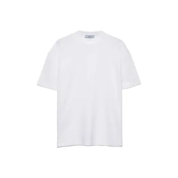 PRADA Drop Shoulder Sleeve T Shirt Women's White