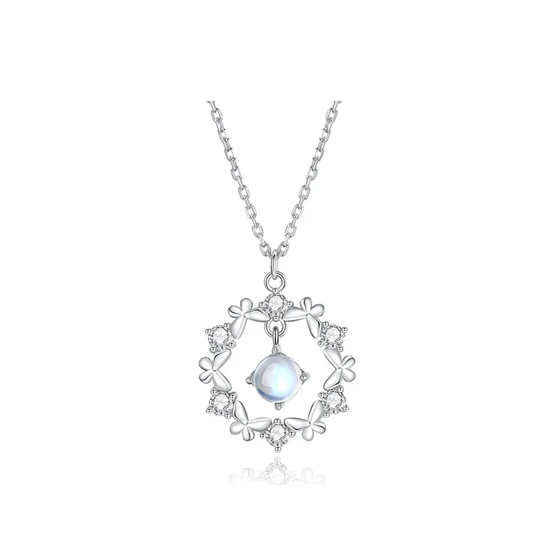 ALI THE FOX S925 Silver Necklaces Women's-0