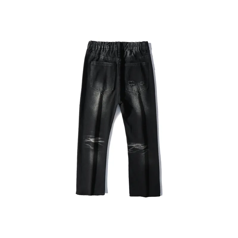 Menglaini Jeans Women's Black-1