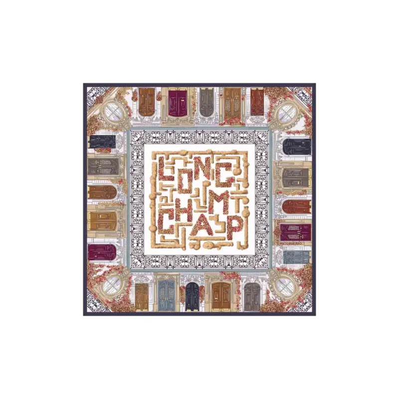 LONGCHAMP Silk Scarves Women's Multicolor-0