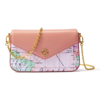 PAPRIKA Cow Leather With PVC Envelope Bag, Chain Shoulder Bag, Crossbody Bag Women's Multicolor