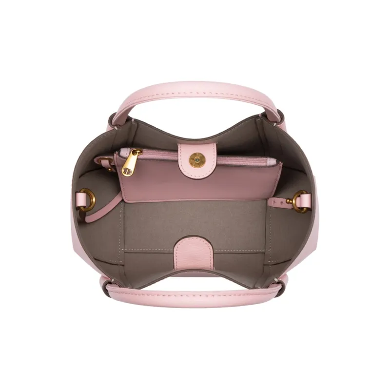Chrisdien Deny Split Cow Leather Basket Bag, Shoulder Bag, Crossbody Bag, Handbag Regular Women's Multicolor-3