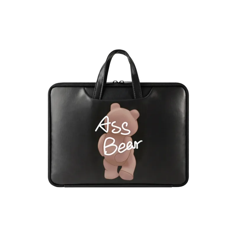 O'ROTA Pu Laptop Bags Briefcases Regular Unisex Black-5