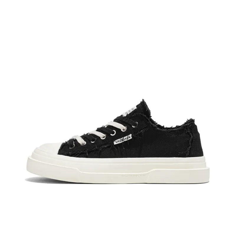 OUGLEMEN Wrapping, Wear Resistant And Non Slip Low Top Canvas Shoes Men's Box-1