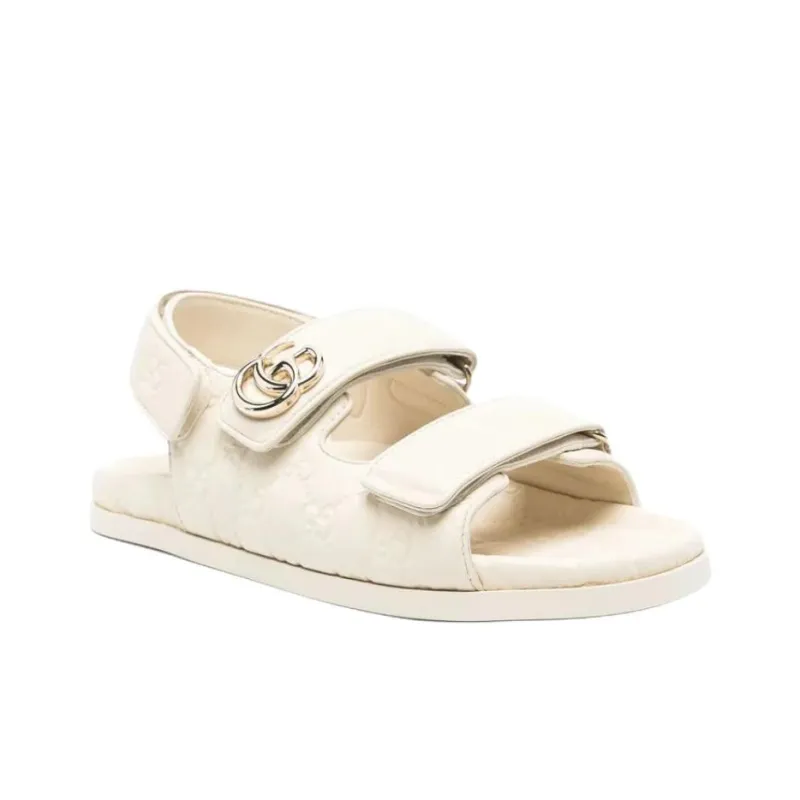 GUCCI One Strap Sandals Women's White-2