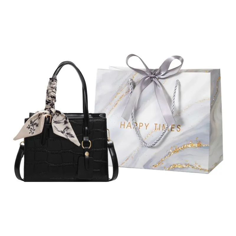 Miss Angel PU Handbag Regular Women's White/Black-7