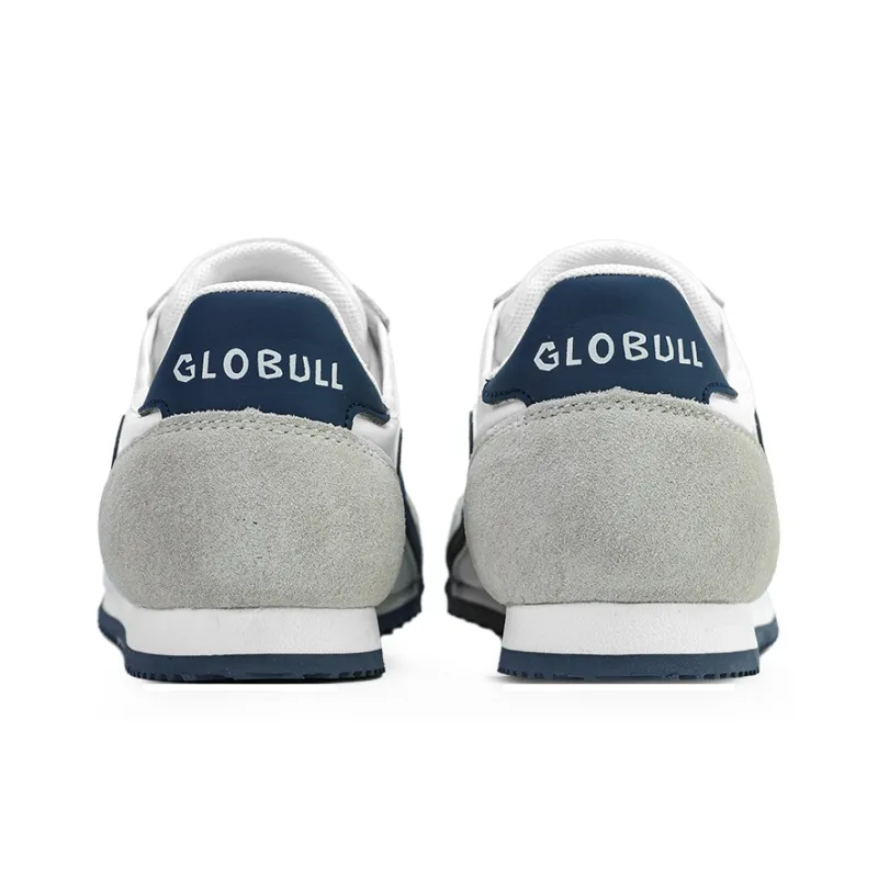 GLO BULL Slip Resistant, Abrasion Resistant, Breathable Low Top Skateboard Shoes Men's Beige Dark Blue-4