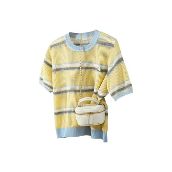 TOUCH Knitwear Women's Blue Yellow Stripes