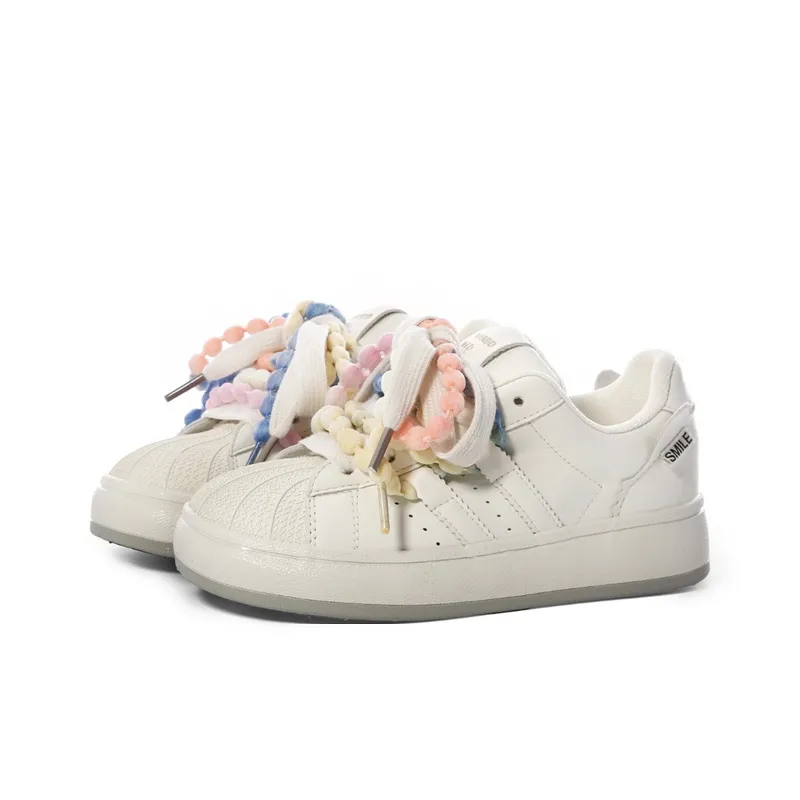 The New Age Family Low Top Skateboard Shoes Women's Beige-1