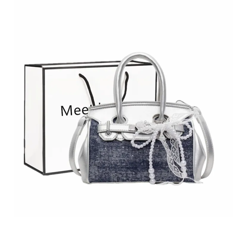 Fitchell PU Handbag Women's Sky Blue/Royal Blue/Denim Blue/Black-11