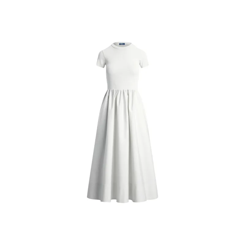 Polo Ralph Lauren Short Sleeved Dress Women's White-0