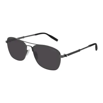 MONTBLANC Metal Aviator Sunglasses Men's Black