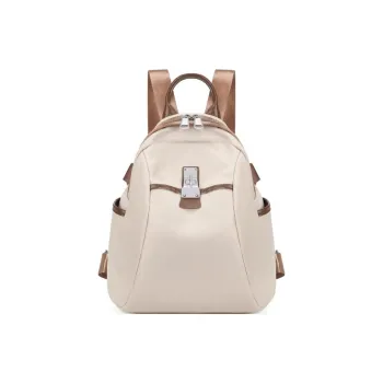 CORE BIRD Eco friendly Fabric Backpack Women's Elegant Black/Apricot/Apricot Gray/Ice Gray