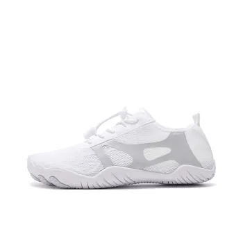 TELENT Odor Resistant Quick Dry Lightweight River Trekking Shoes Unisex White Gray