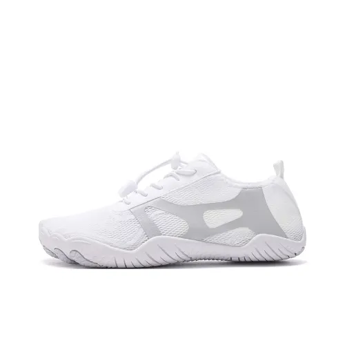 TELENT Odor Resistant Quick Dry Lightweight River Trekking Shoes Unisex White Gray