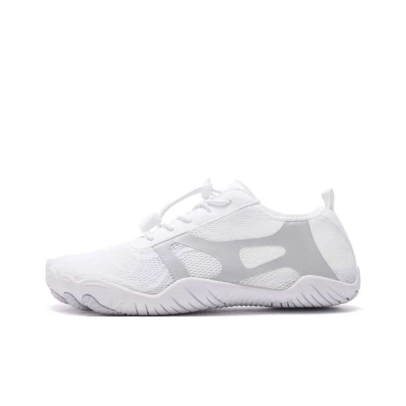 TELENT Odor Resistant Quick Dry Lightweight River Trekking Shoes Unisex White Gray-0