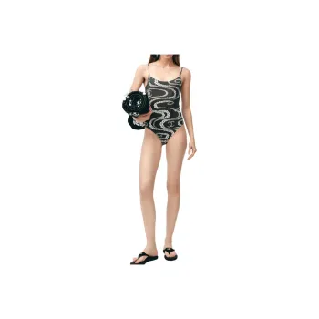CHANEL One piece Swimsuit Women's Black