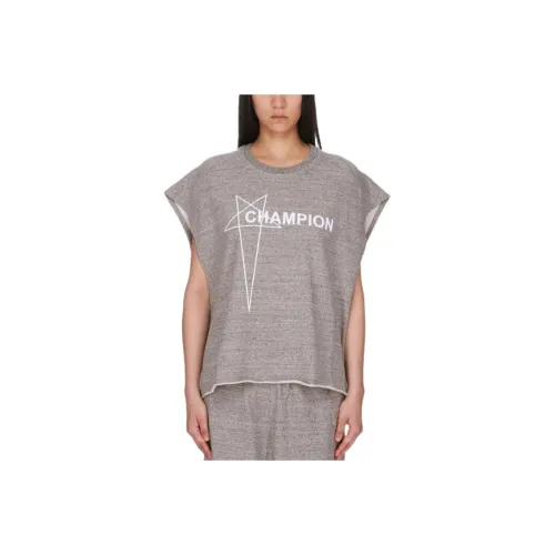 Champion X RICK OWENS Tank Tops Women's Gray Mixed Color