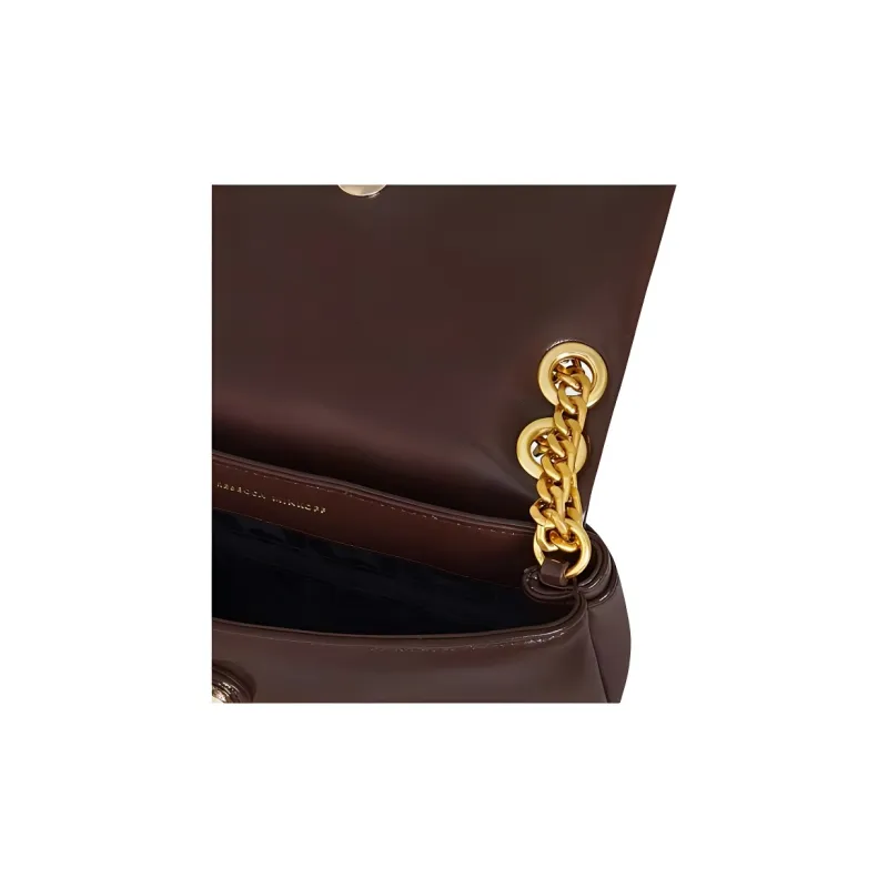 REBECCA MINKOFF Edie Polyurethane Shoulder Bag Crossbody Bag Women's Dark Brown-4