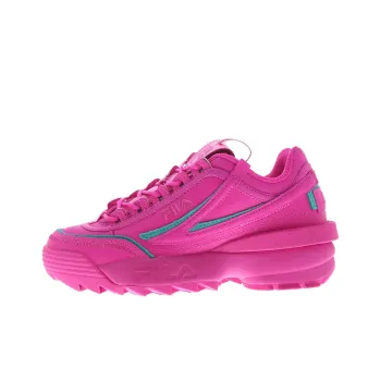 FILA Disruptor 2 Anti Slip Wear Resistant Low Top Casual Shoes Women's Pink Blue