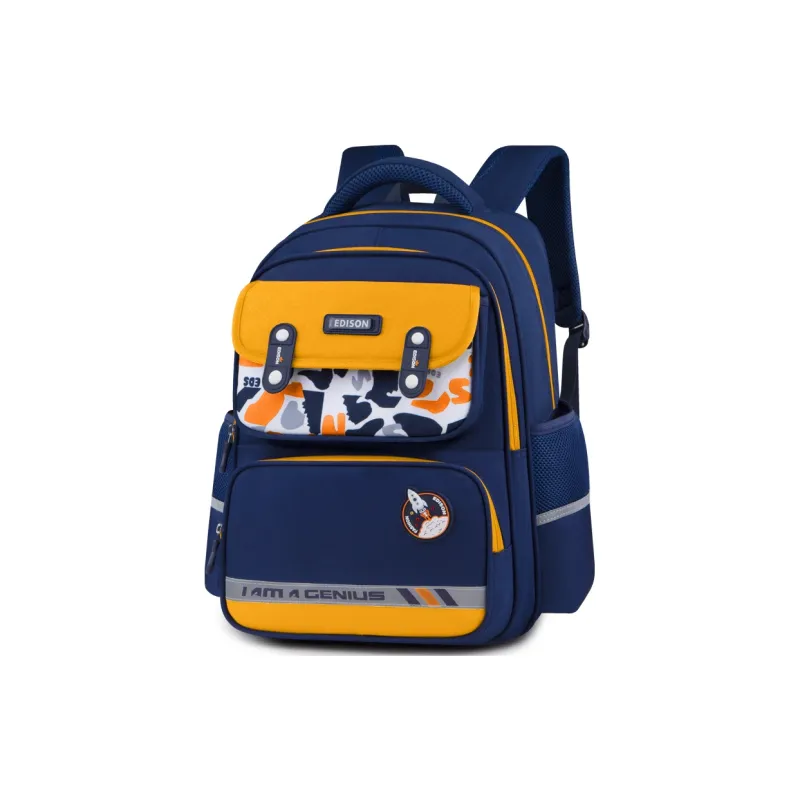 EDISON Oxford Student Bag Regular Kids' Blue Green/Blue Red/Blue Yellow/Blue Pink/Cyan Purple-10