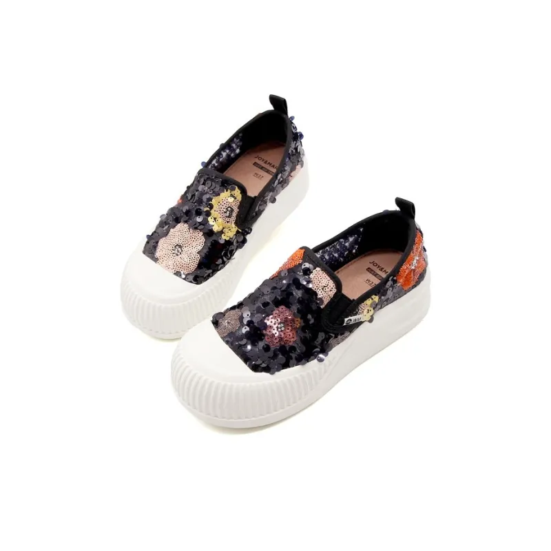 Joy&Mario Slip on Women's Shoes Casual Single Shoes Women's-2