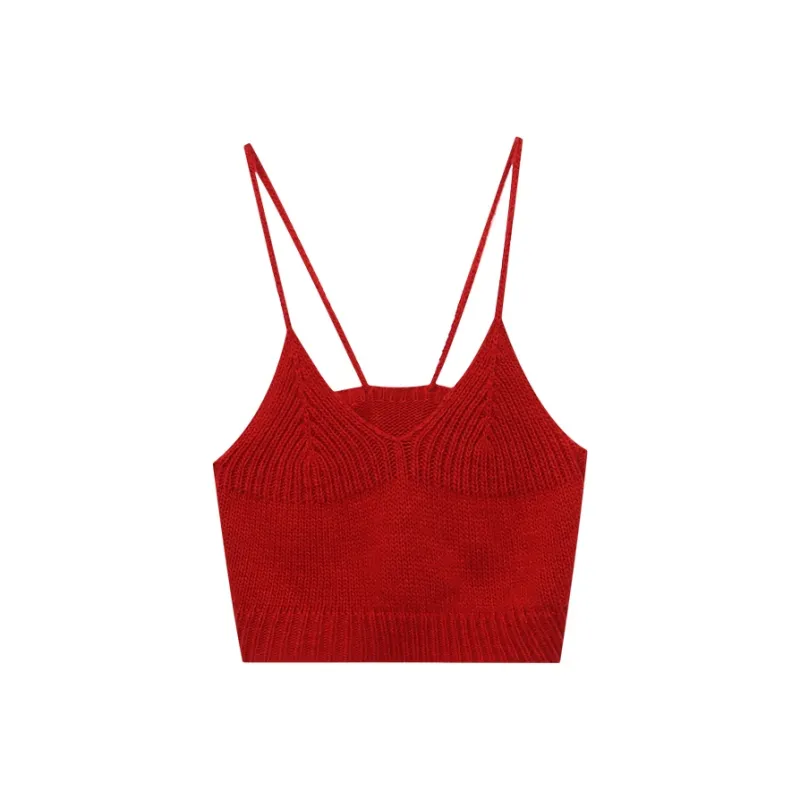 CHARM PICK Tank Tops Women's Red-0