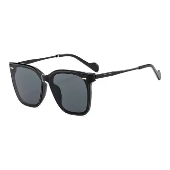 PRETTYALLUSION PC Metal Square Sunglasses Unisex