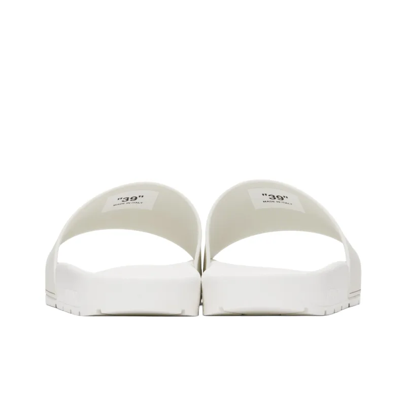 OFF WHITE Slide Slippers Men's White-3