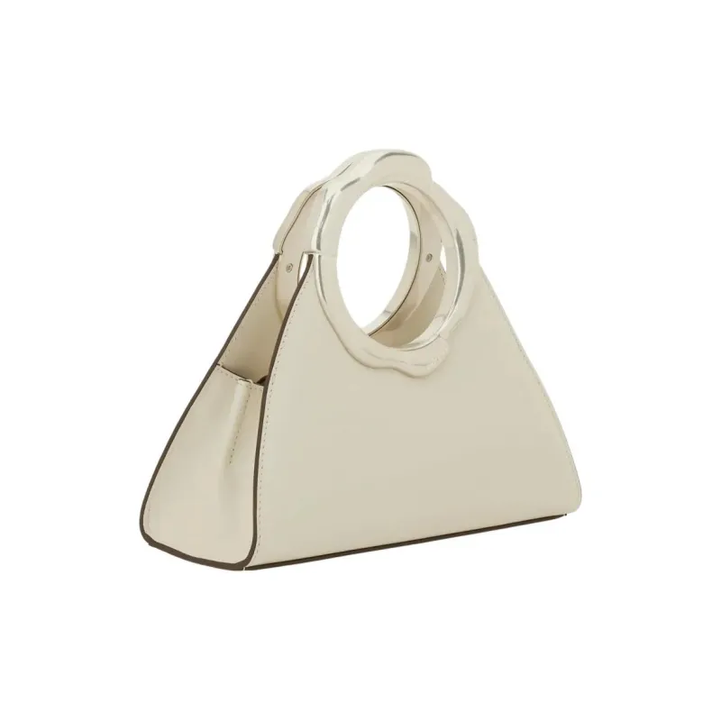 CULT GAIA Cow Leather Handbag Women's White-1
