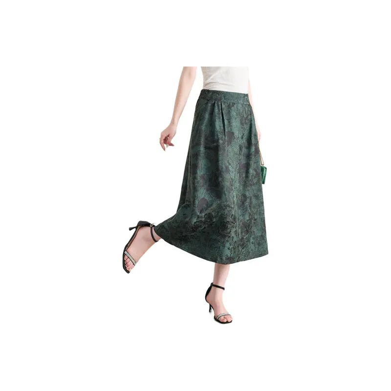 Yi Mengyuan Casual Long Skirt Women's-3