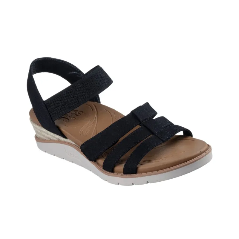 Skechers BOBS Arch Fit Beach Kiss Beach Sandals Women's Black-3