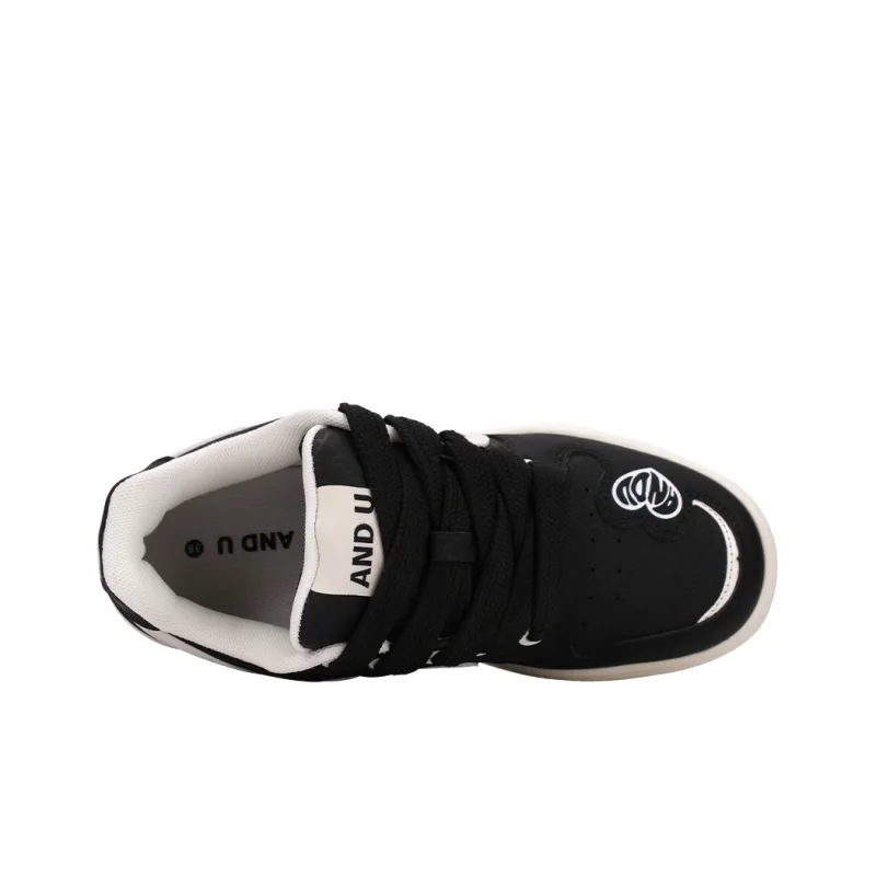 AND U Slip Resistant Cushioning Height Increasing Low Top Skateboard Shoes Unisex-22
