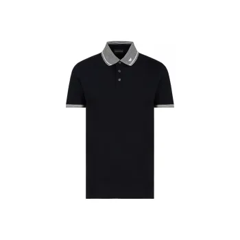 EMPORIO ARMANI Piqué Polo Shirt With Piped Collar