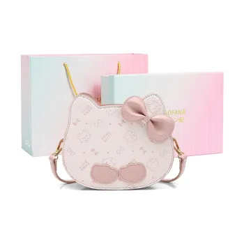 CHAOFANJI PU Shoulder Bag, Crossbody Bag Women's Cherry Blossom Pink