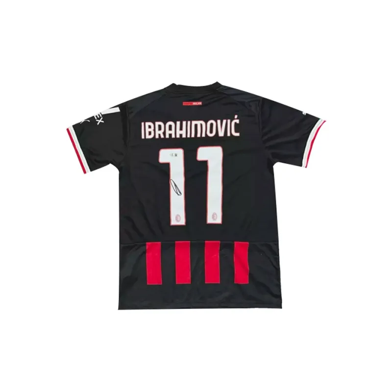 Three For AC Milan Team Black Jersey Exquisite Mounting, Outer Frame Approx. 65x85cm-1