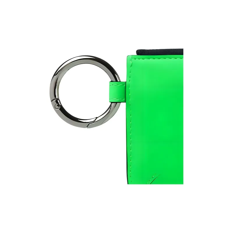 VERSACE Polyester Clutch Coin Purse Men's Green-4