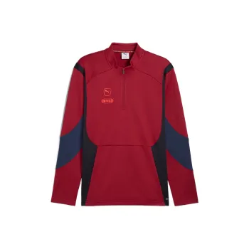 PUMA King ProDRYCELL Quarter Zip Pullover Shirt Men's Red