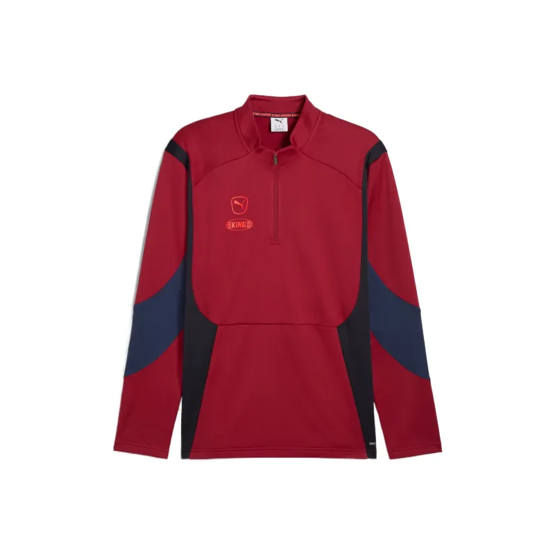 PUMA King ProDRYCELL Quarter Zip Pullover Shirt Men's Red-0