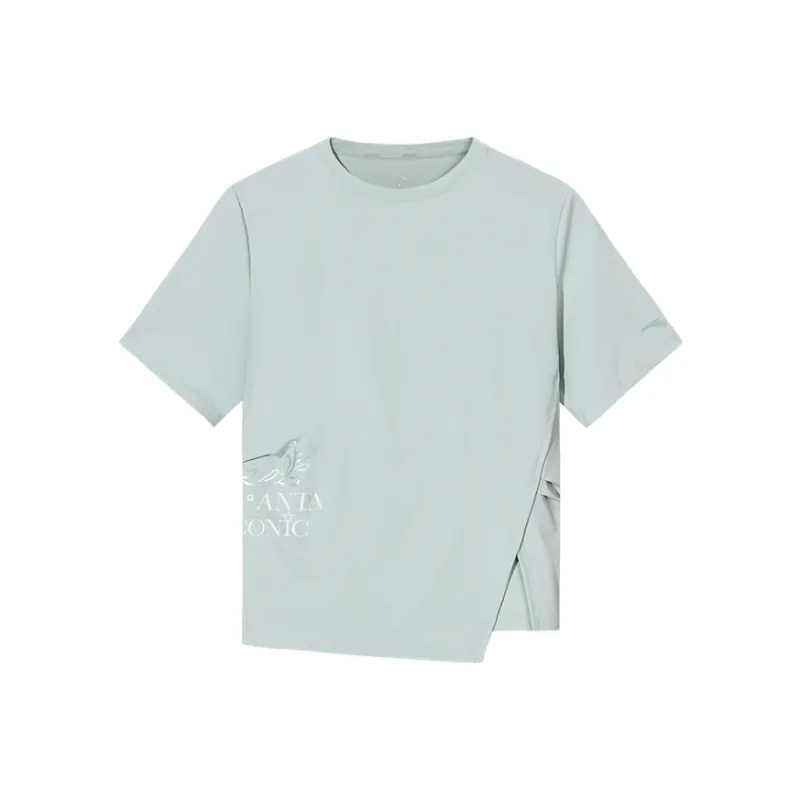 Anta Life Collection T Shirt Women's Refreshing Blue-0