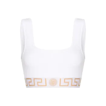 VERSACE Crop Tops Women's White