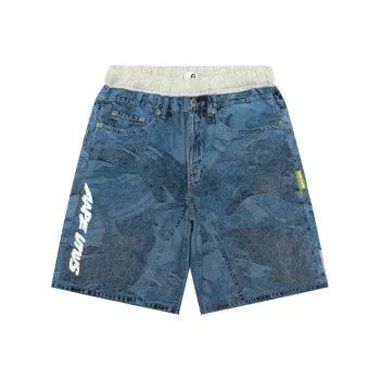Aape Casual Shorts Men Blue BLX