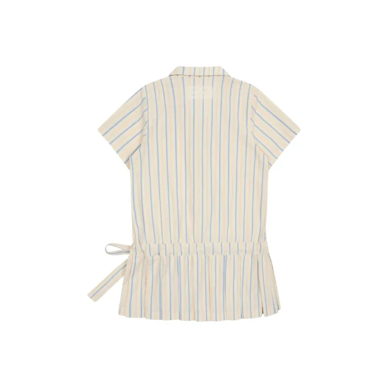 MostwantedLab Shirts Women's Light Lemon Yellow Stripes-1