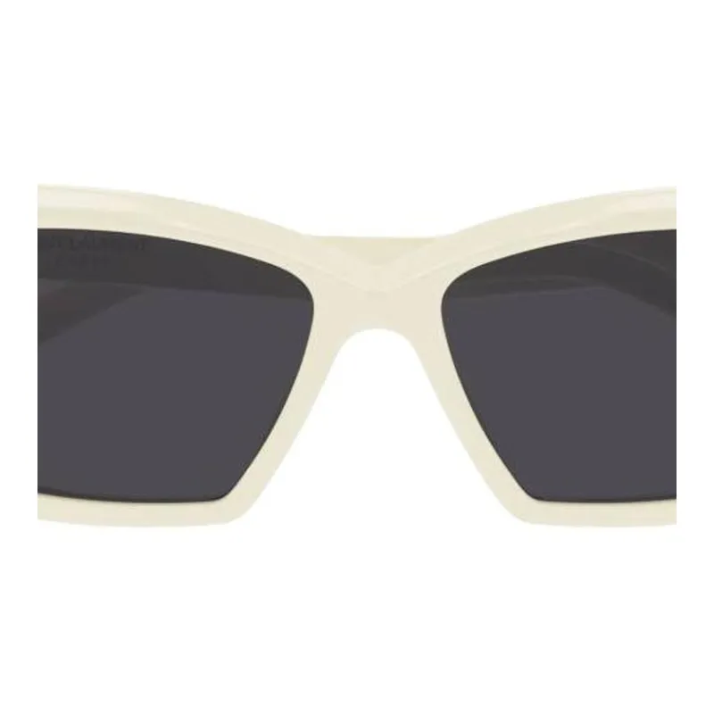 SAINT LAURENT Recycled Acetate Cat Eye Sunglasses Women's White-1
